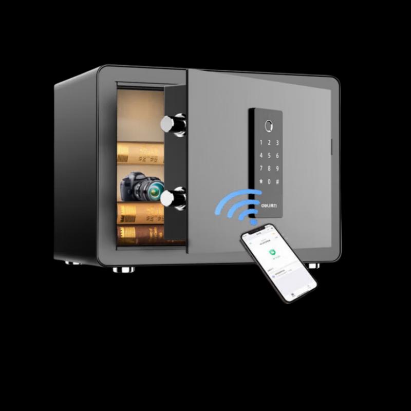 Deligao Smart Steel Wall-Mountable Safe with Fingerprint & Password