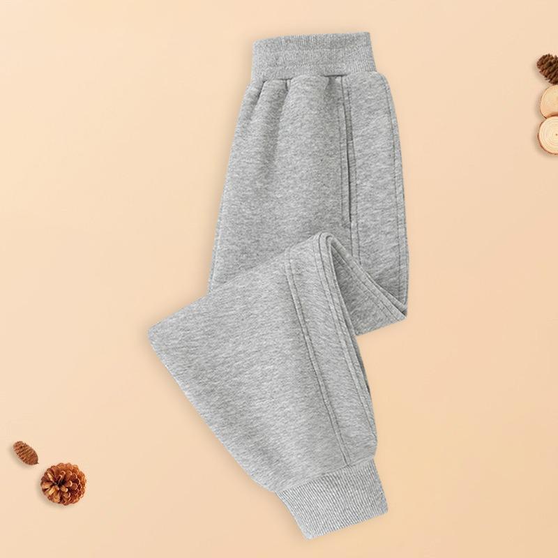 2026 Kids  Solid Color Winter Sports Pants – Warm, Thickened Long Pants for Boys 110 cm