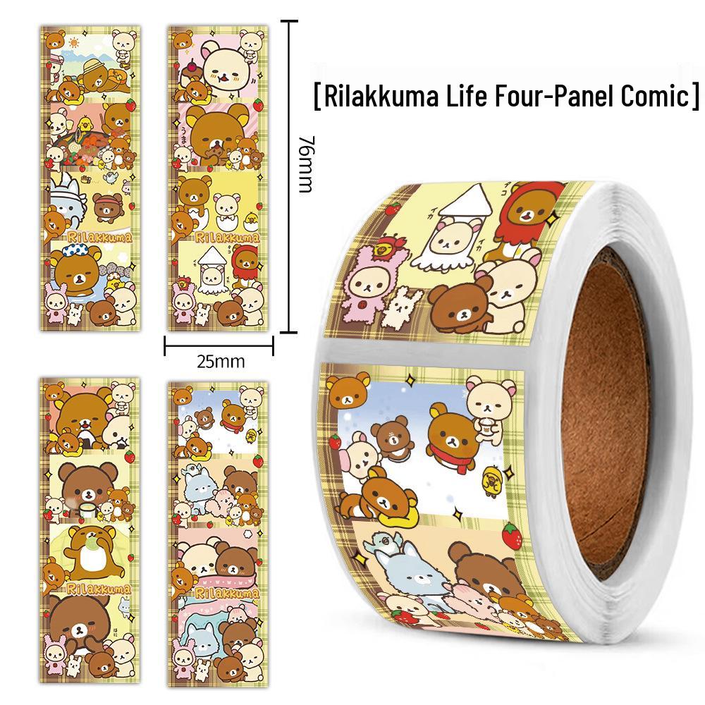 

Rilakkuma Cartoon Sticker Roll for Journals, DIY Projects & Phone Decoration