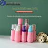 In-stock 60ml Pink Cone-Shaped Foaming Cleanser Bottle, PET Press-Type Travel Bottle, 30 Teeth