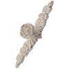 Euro Rose Cabinet Knobs Vintage Exquisite 3D Zinc Alloy Flower Drawer Pull Handles for Kitchen Bedroom and Bathroom