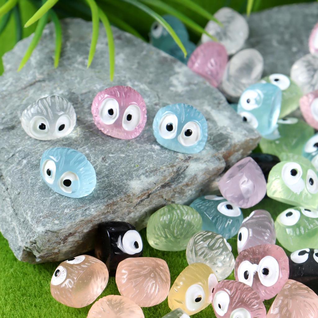 Luminous Colorful Soot Sprite Elf Doll for DIY Moss Micro-landscape Decoration