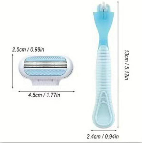 Unisex 3-Layer Manual Razor for Shaving and Hair Removal