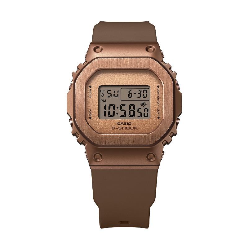 Casio G-SHOCK Herren Edelstahl 200M Wasserdicht Stoßfest Alarm Quarz Uhr GM-S5600BR-5