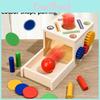 Wooden Educational Toy With Color Matching Coin Box For Early Learning