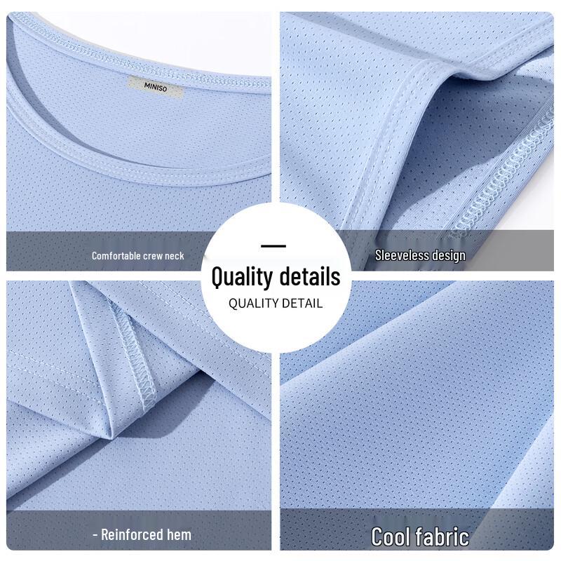 MINISO Men's Quick-Dry Cooling Sleeveless T-Shirt