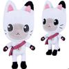 Peluche - Gabby's Dollhouse - Pandy Paws - 25 Cm - Blanc Et Noir - Douce Au Toucher