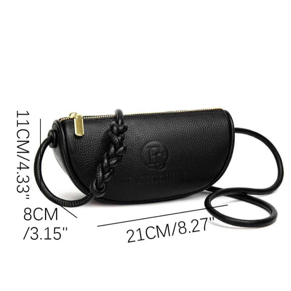 Genuine Leather Crossbody Bag for Women Shoulder Bags Feminine Bag Wallet Luxury Brand Fashion Trend Authentic New