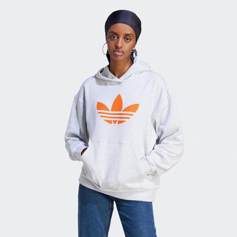 

Толстовка бойфренда Adidas Pearl Trefoil II5602 LGREYH