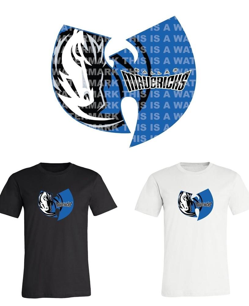 Майка с логотипом команды Dallas Mavericks Wu Tang NBA  Унисекс футболка XL