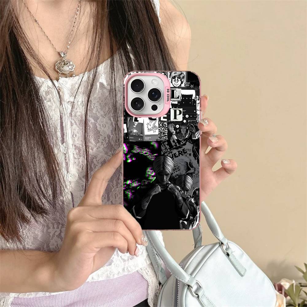 Singer Rapper L-Lil Peep Phone Case For IPhone 16 15 14 13 12 11 Pro Max 17 Plus Colorful Cover