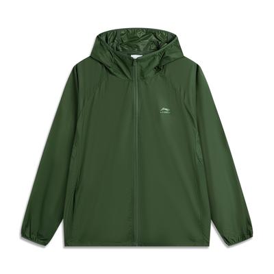 Sports Trend Series Solid Color Zipper Hooded Versatile Loose Windbreaker Men Outerwear AFDV869-1