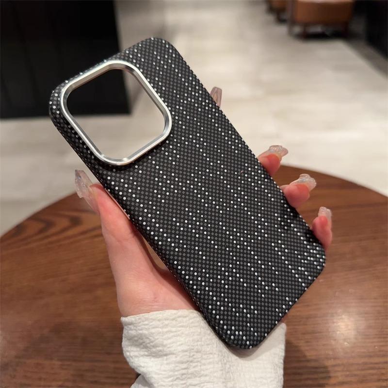 Carbon Fiber Pattern Magnetic Suction Suitable for IPhone16promax Mobile Phone Case Matte Apple 14 Ultra Thin 15 New Simple