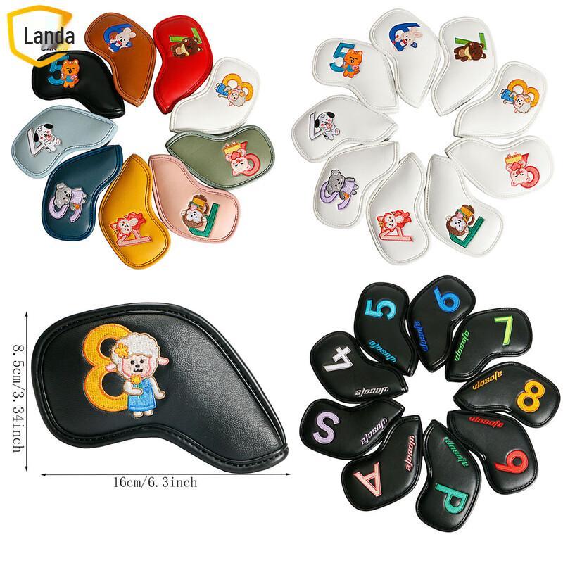 Landa PU Golf-Eisen-Schlägerhaube mit Cartoon-Stickerei