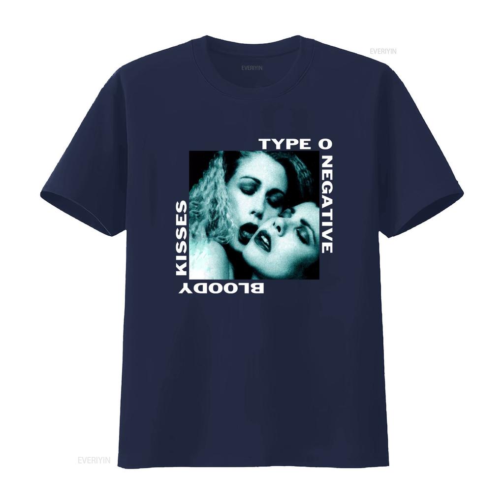 Type O Negative 1993 Bloody Kisses Retro Band Touring T Shirt Black Print S 2345Xl vintage Washed Casual Slightly Breathable