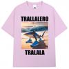 Tralalero Tralala Funny Shark Meme T-Shirt   Fashion Vintage T Shirts Casual Cotton Oversized O-Neck T-Shirts Streetwear