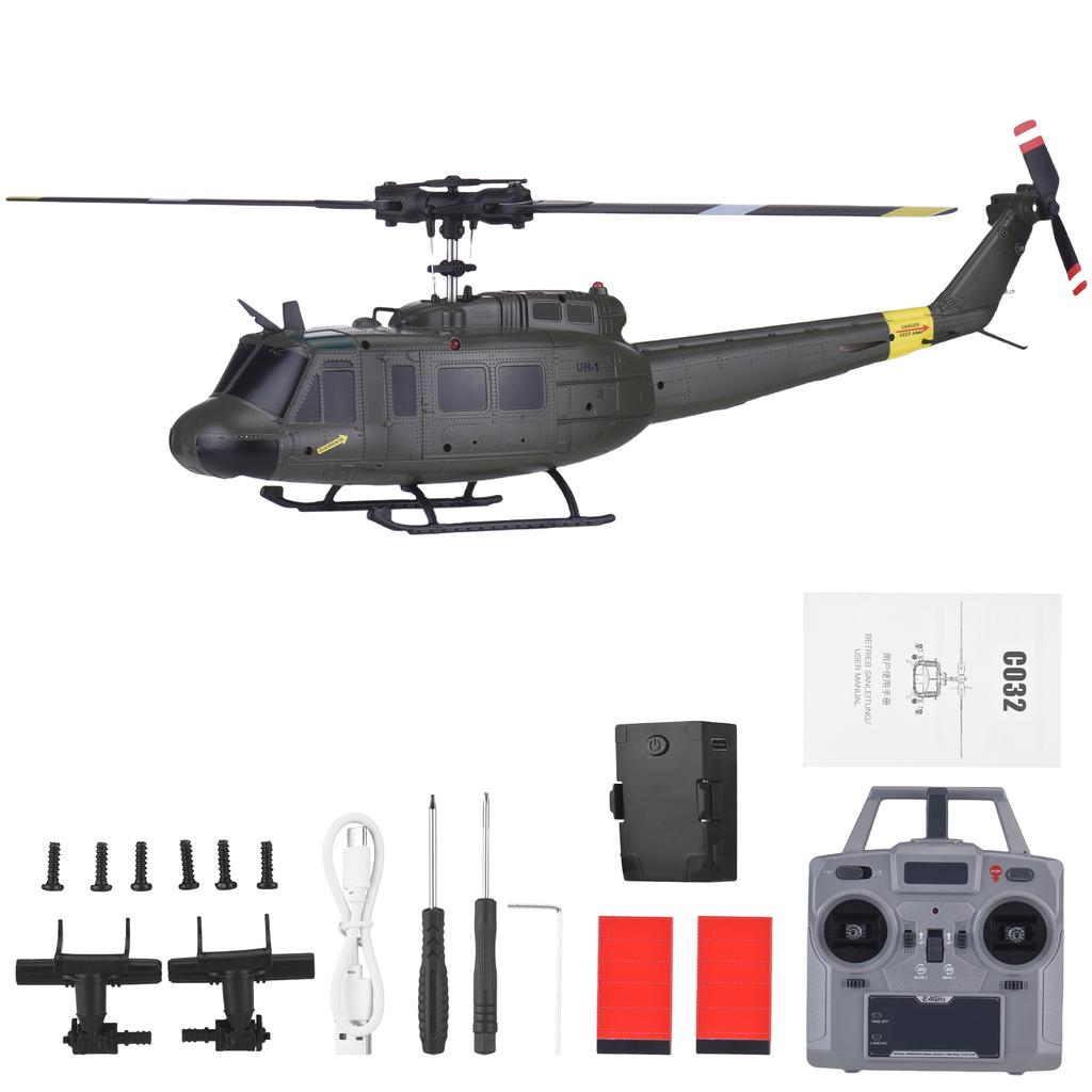 2.4G 6CH RC Helikoptéra, Hračky Armádní Letadlo, Jedno-vrtulová Bezkřidélková Helikoptéra na Dálkové Ovládání,
