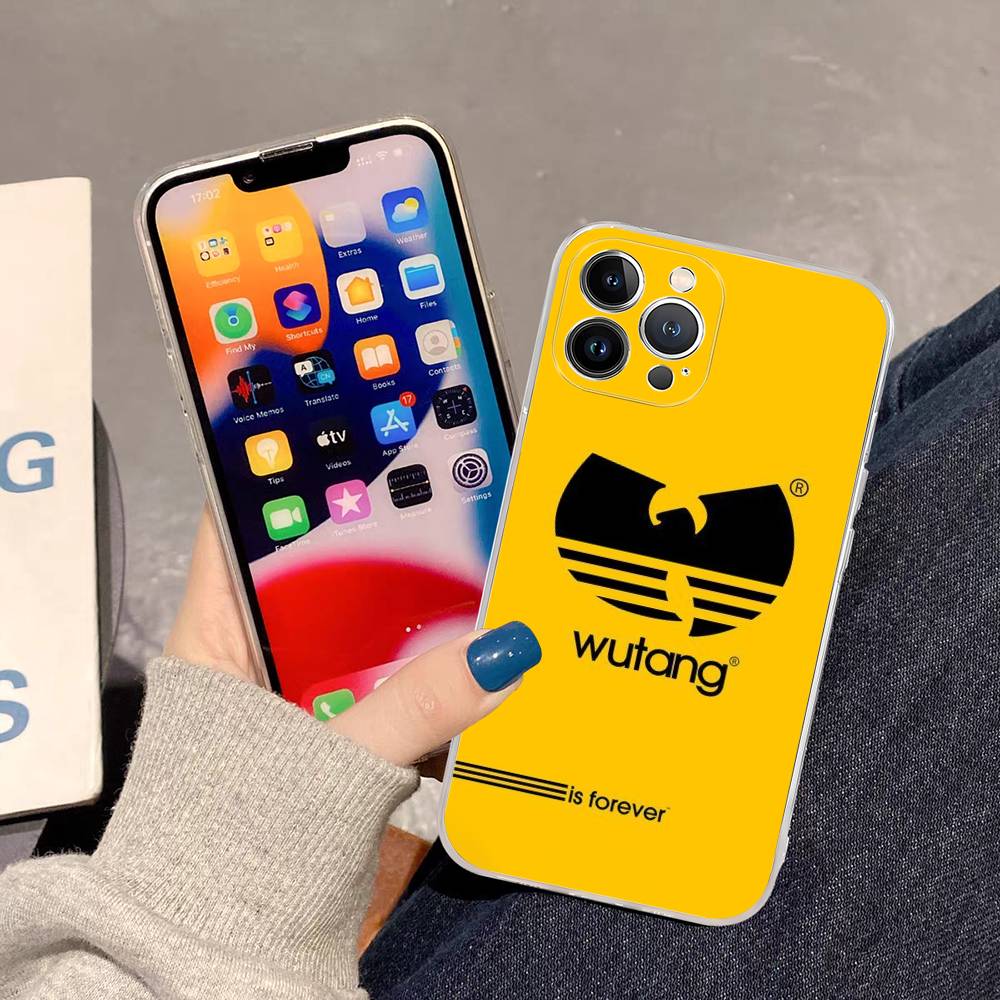 Classic W-wu T-tang Singer C-Clan TPU Silicone Case For IPhone 11 12 13 14 15 16 17 Pro Max Shockproof Clear Back Cover
