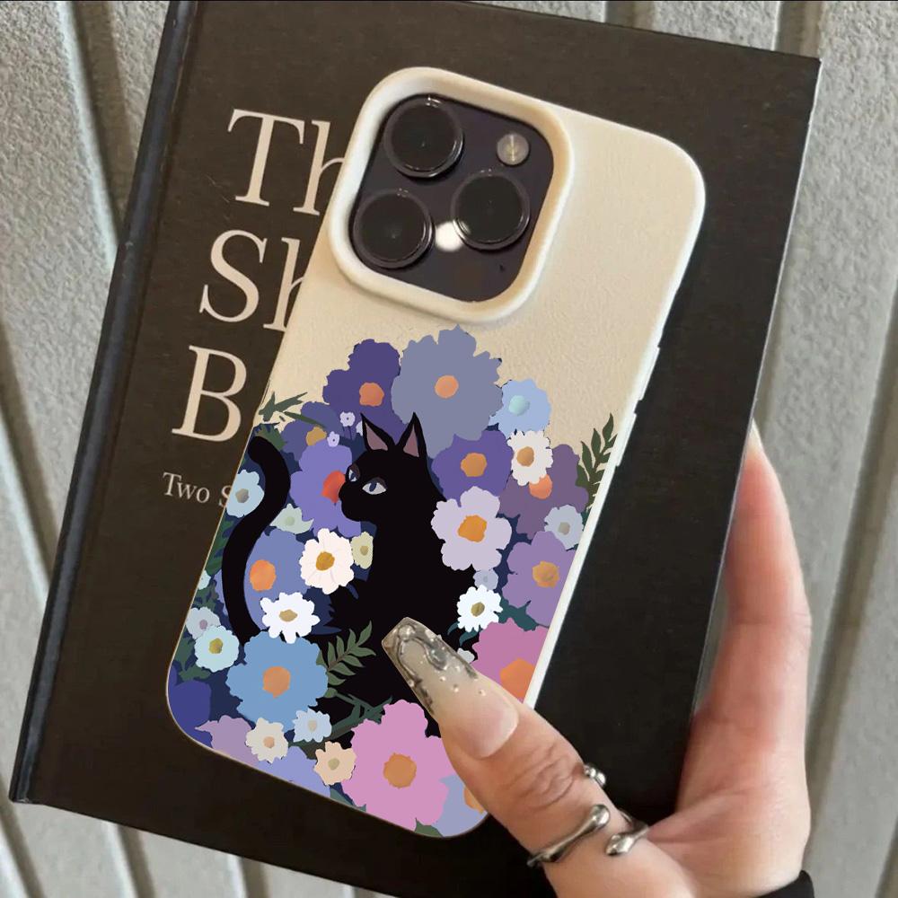 

HOT Cartoon Cat Flower Lichee leather pattern Phone Case For Xiaomi mi 15T X7 F7 X6 M7 X5 M6 F5 X4 X3 Pro Ultra GT NFC 4G 5G Xiaomi 15T 5G