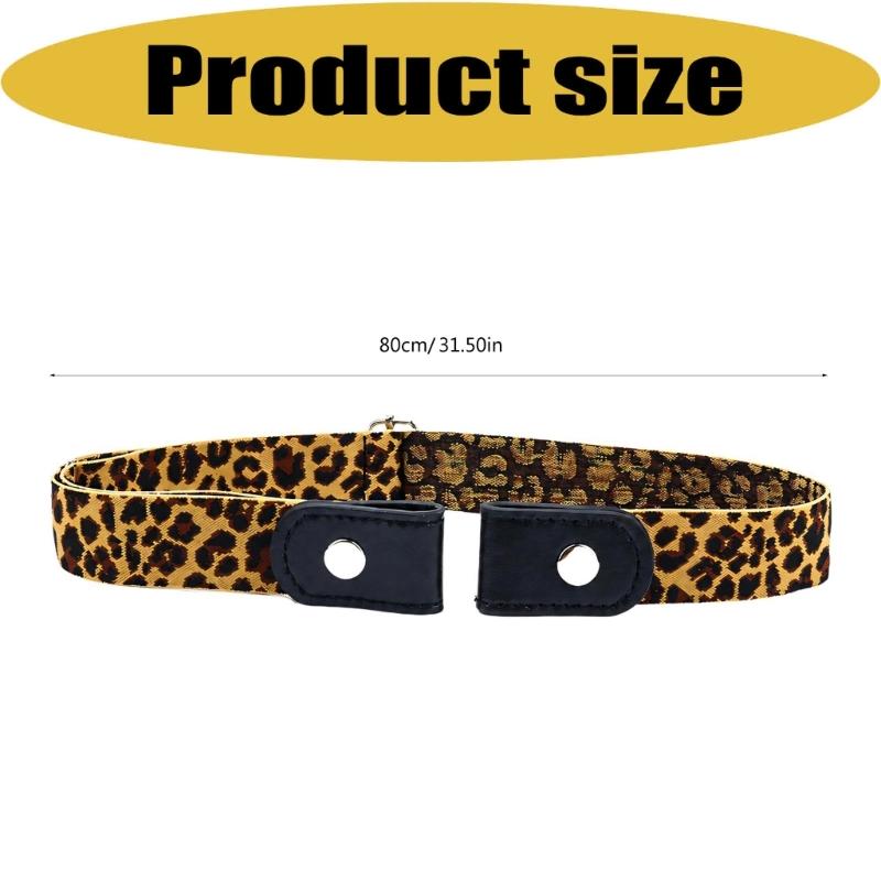 Stretchy Waist Tightening Belt, Adjustable No-Buckles Belt with Woven Elastic Strap, Waist Fastener for Office Jeans Trousers and Skirts