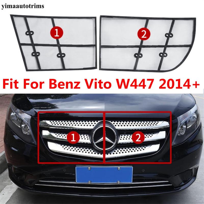 Car Front Grille ect Screening ert Grill Net Mesh Protection For Mercedes-Benz Vito W447 2014 - 2025 Accessories Exterior