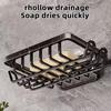 Metal Bathroom Soap Storage Rack Draining Basket for Kitchen Sponge Wall Mounted Soap Dish Holder Shelf with Hook Soap Box