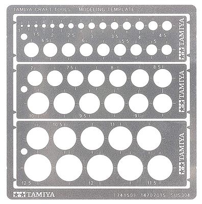 Craft Tool Series No. 150 Modeling Plate (Circle 1-12.5mm) Plastic Model Tool 74150