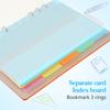 5Pcs Plastic Index Dividers for Binders Notebooks Planners Mini Divider Tabs Aesthetic Bookmark Separators Office School