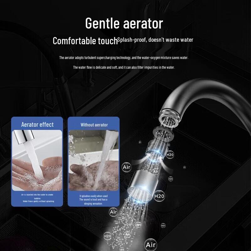 360° Swivel Stainless Steel Kitchen Sink Faucet