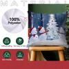 Retro Christmas Stylecushions Pillowcase Polyester Cushion Cover Throw Pillow Sofa Decoration Pillowcover Home Decor