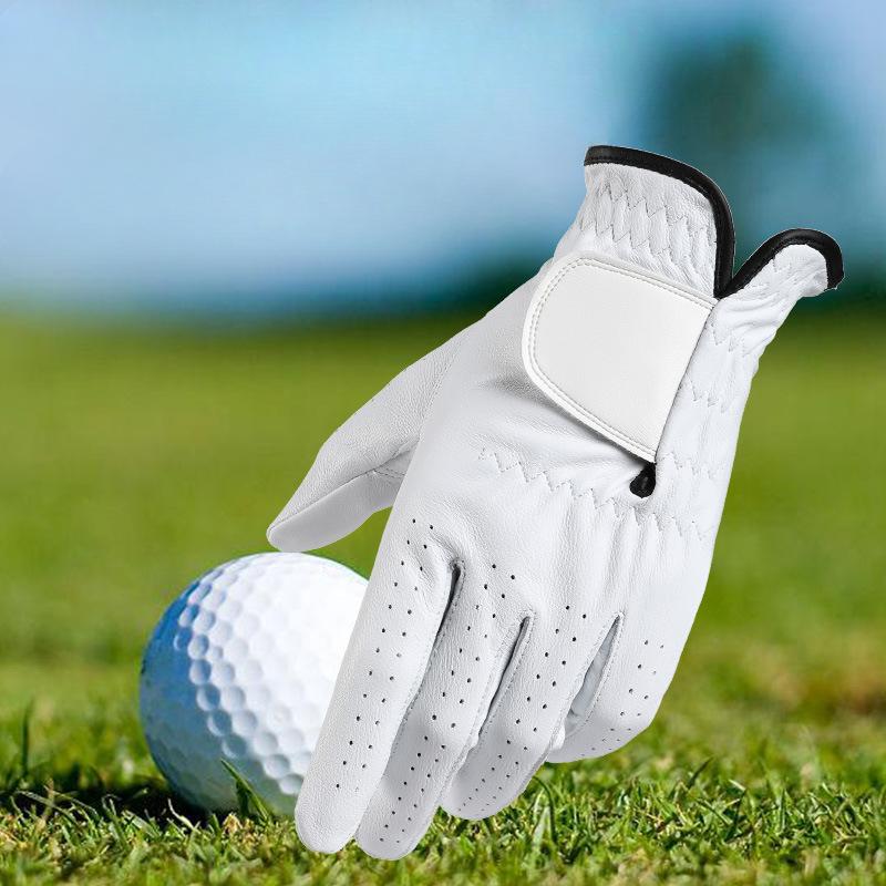 Outdoor Golf Gloves Imported Lambskin Anti Slip Wear Resistant Breathable Men's Left Hand Single Leather Sports Gloves