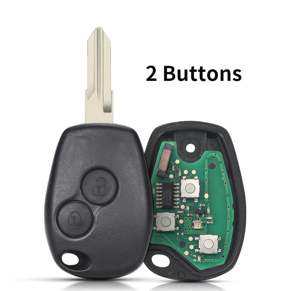 KEYYOU 2 3 Buttons Keyless Remote Control Key Fob 433MHz With PCF7947 Chip For Renault Clio Kangoo Master Modus Logan Twingo Key