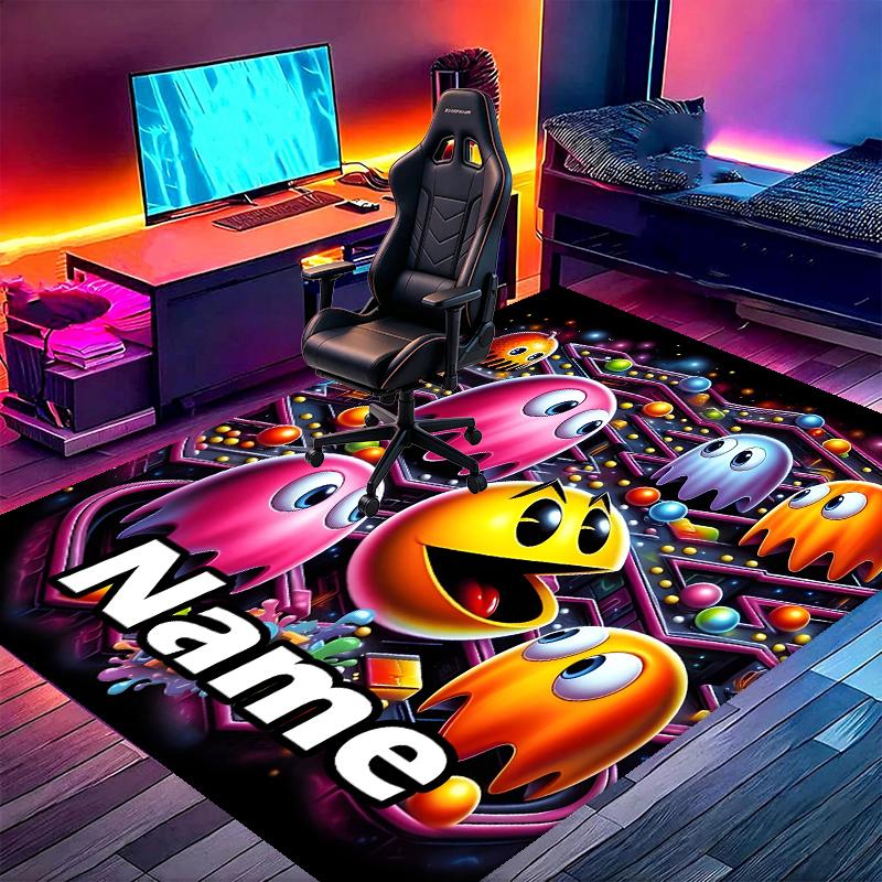 Custom Name Personalized PAC Print Carpet, Versatile Home Decor Rug, for Playroom, Apartment, Balcony, Entryway, Hallway Gift