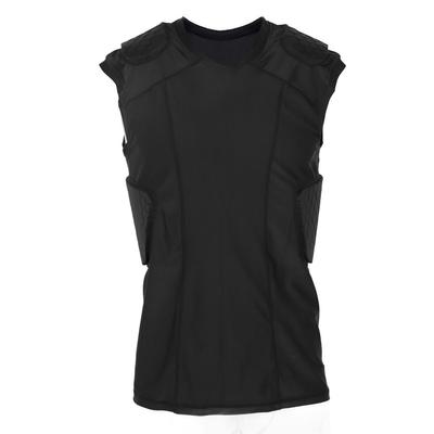 Gilet de Compression Rembourré pour Jeunes à Séchage Rapide Résistant aux Chocs Sans Manches Rembourré Poitrine Côtes
