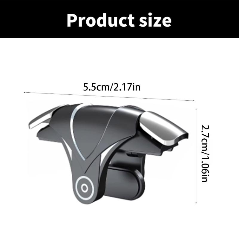 Mobiler Gamecontroller-Verbesserer ABS Metall Bequem für 14mm Dicke Telefon Gaming Verbessert Schüsse Präzision