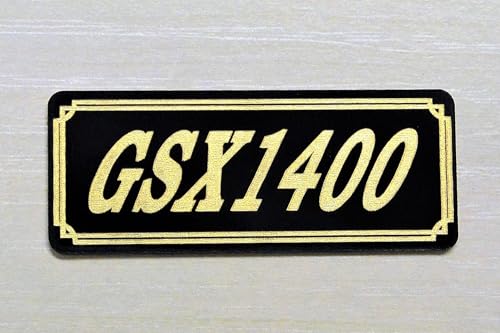 

QE-640-3 GSX1400 Suzuki Exterior Tank Custom Parts Black and Gold Original Sticker