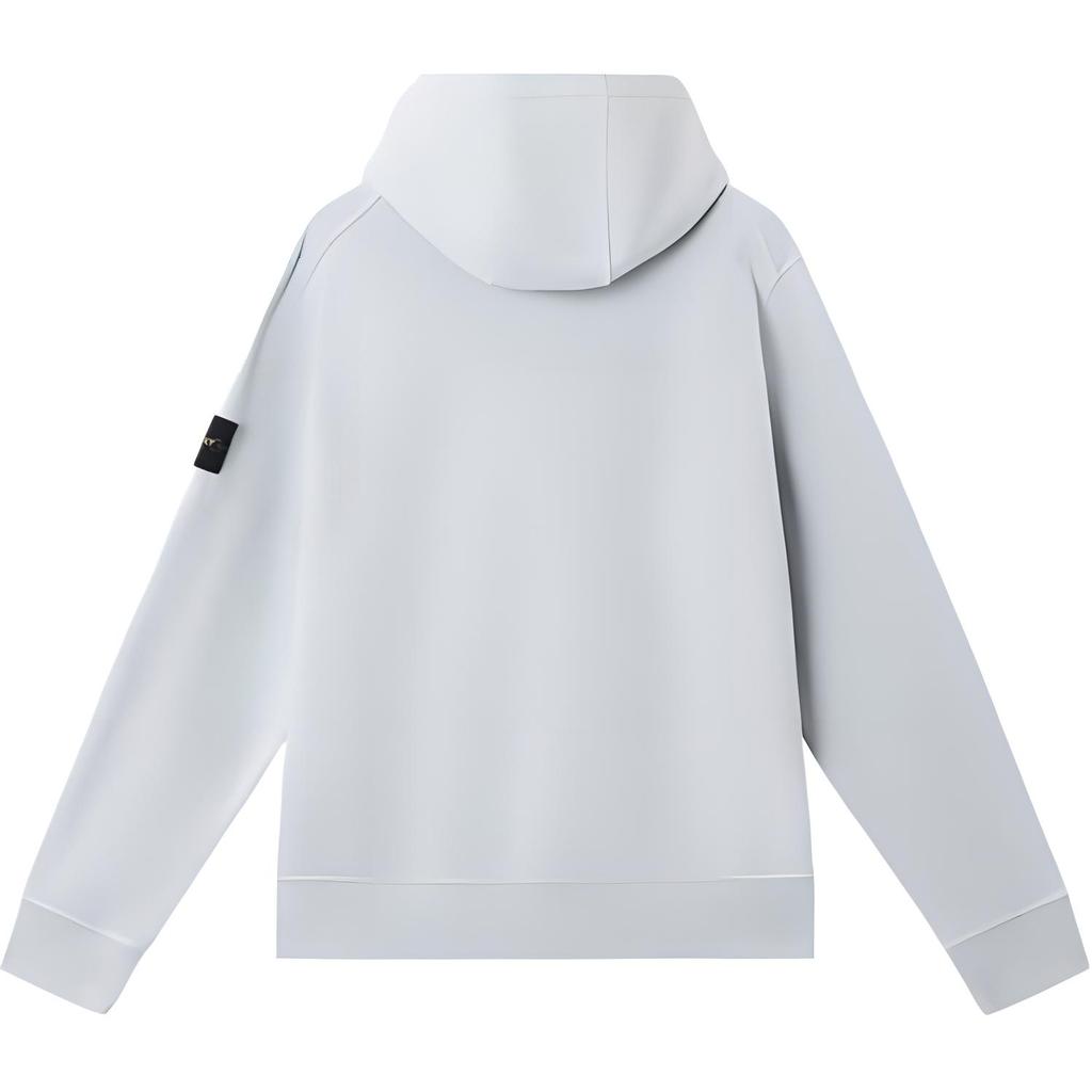 STONE ISLAND Badge Kapuzenpullover Langarm Herren sweatshirt Himmelblau K1S1561000-45S0051-V0041