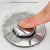 Stainless Steel Pop Up Drain Filter Hair Trap Sink Strainer  Bathroom Accessory