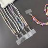 Acrylic Phone Lanyard Anti Drop Phone Anti-lost Rope Charms Beaded Pendant  Phone Accessories