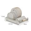 Punch-free Bowl Dish Storage Shelf Stainless Steel Drawer Organizer New Spice Rack  Dish