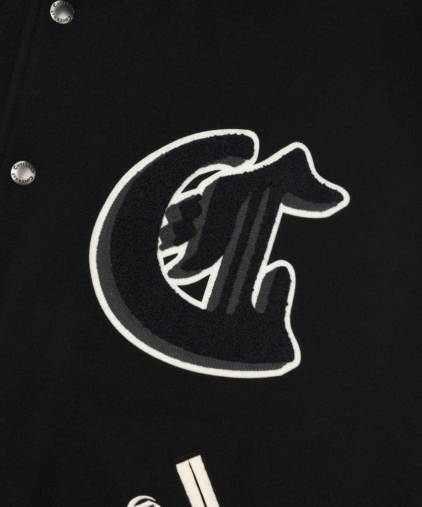 COVERNAT Diploma C Logo Wool Varsity Dark Navy