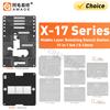 AMAOE Middle Layer Reballing Stencil Station Platform Kits 0.12mm for iPhone X-17 Air/Pro/Pro Max Fixture Steel Mesh Tools Sets
