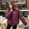 Cotton Jacket Women's Short Hooded New Fashion Foreign Style Hooded Bread Jacket Cotton Clothes Women's Padded Jacket Jacket