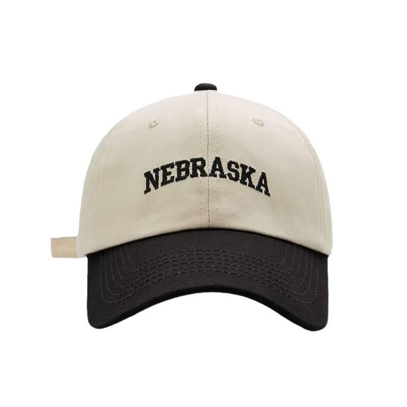 Padded Baseball Cap With Embroidered Lettering For Casual Outdoor Wear