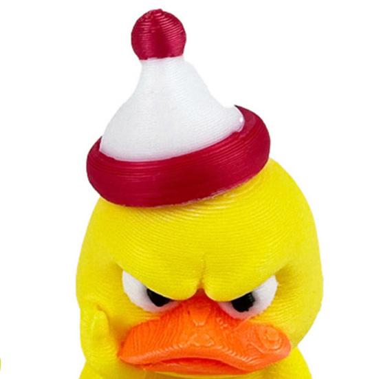 Personalized Desk Toy 3D Printed Angry Yellow Duck Ornament, Funny Gag Gift Decoration, Cute Miniature Figurine for Home Office Decor Animal