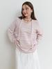 Liel Soup Overfit V Knit (Lilac Pink)
