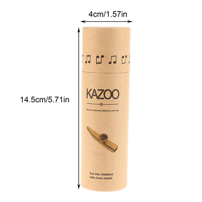 2Pcs/Set Metal Kazoo Box with Paper Storage Holder - Organizer Accessories for Mouth Blowing Musical Instruments