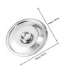 Oil Pot Lid Metal Jar Cover Stainless Steel Reusable Lid Anti-Scald Handle Convenient for Seasoning Pot Cooking