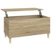 819583 vidaXL Coffee Table Sonoma Oak 90x44.5x45 Cm Engineered Wood