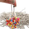 100 Stück/Los 10/12cm Eisen Sprühfarbe Kette Bunte Kugelperlen Verbindungkette für Schlüsselanhänger Anhänger Etikettenkette Spielzeug Hängekette
